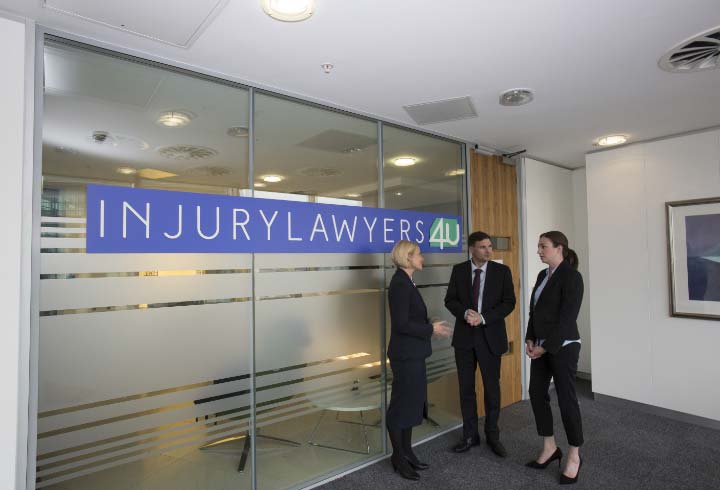 Lawyers standing in office